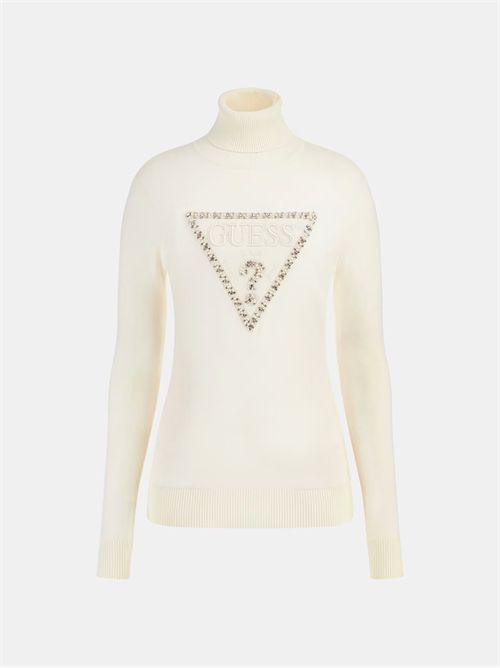 Maglione collo alto logo triangolo GUESS | W5BR39Z2NQ2/G012
